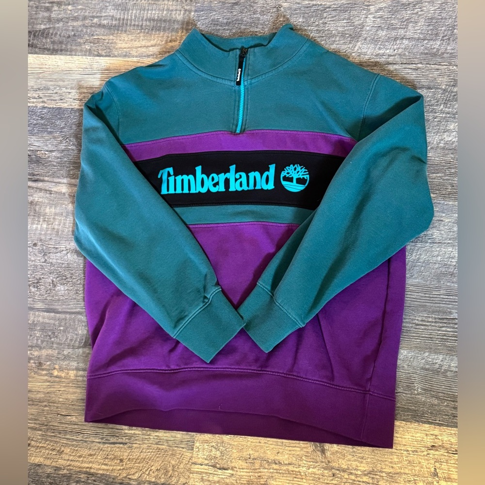 Timberland zip up crew neck. Size X-Large.